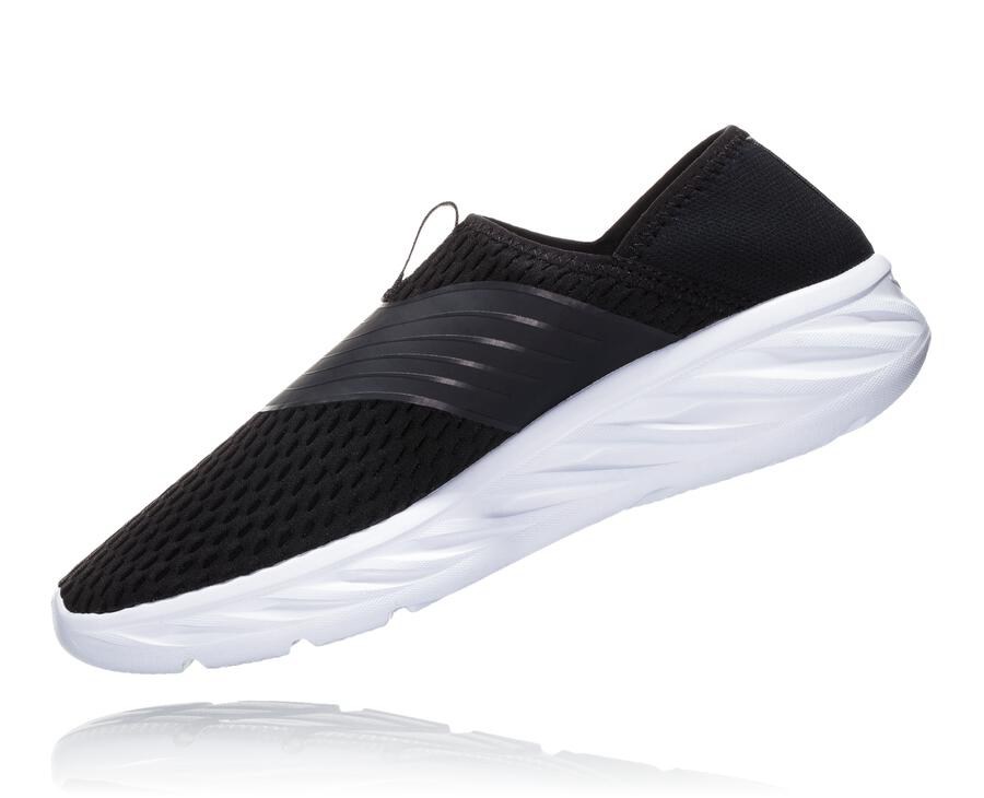 Hoka One One Sandalet Erkek Siyah/Beyaz - Ora Recovery - NE2034569